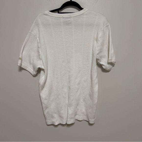Vintage Ralph Lauren Polo Jeans co. Men’s Size XL White Ribbed Knit Top Bodycon - Picture 6 of 12